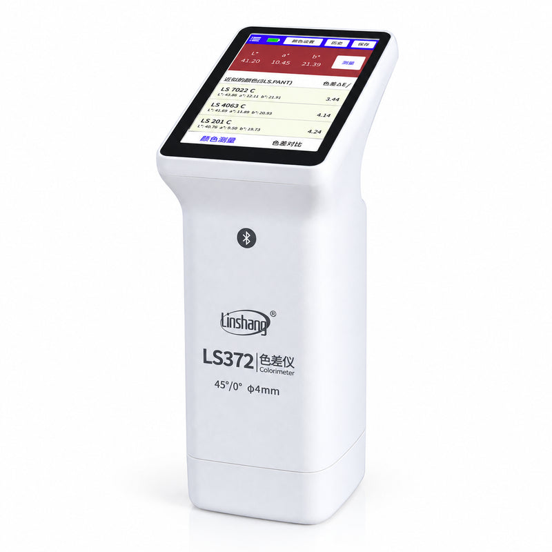 Linshang LS372 45°/0° colorimeter with 4mm aperture and 3.5-inch touchscreen