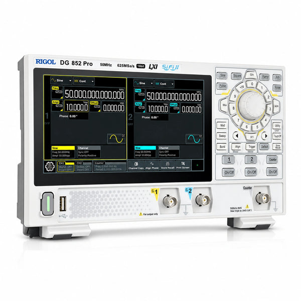 RIGOL DG800 Pro 16-bit arbitrary waveform generator with 50 MHz output