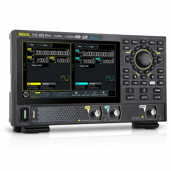 RIGOL DG900 Pro dual-channel 16-bit arbitrary waveform generator