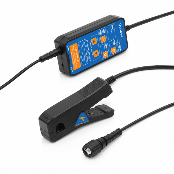 TRONOVO TR3031M 100A 500kHz split-type AC/DC current probe with control module, clamp head, BNC output and USB Type-C power input