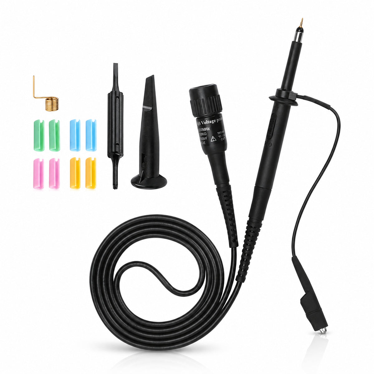 TRONOVO TR920XA passive oscilloscope probe series with BNC connector, ground lead, probe hook and accessory kit