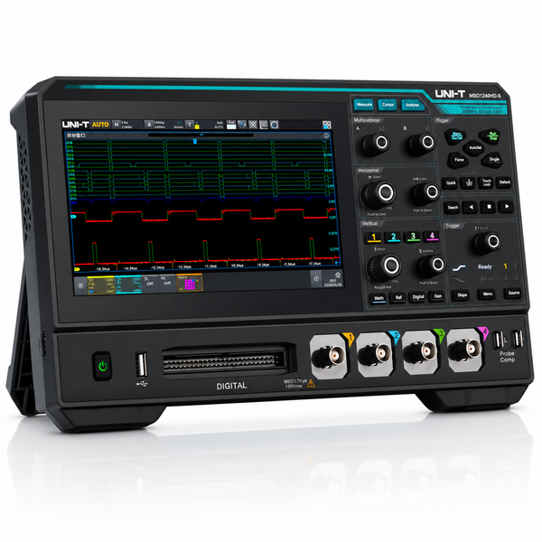 UNI-T MSO1000HD Series 12-bit tablet oscilloscope with up to 250 MHz bandwidth